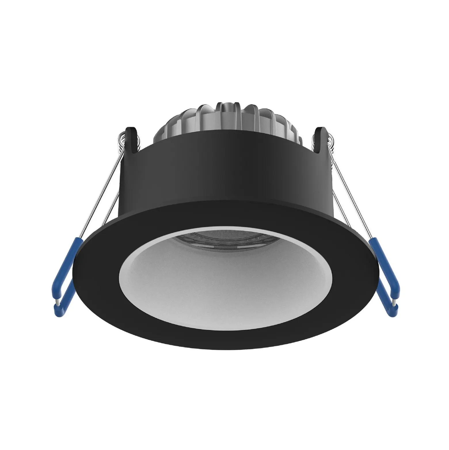 Noxion LED Spot Ares Djup Svart 6W 540lm 927-940 3CCT - med Inre Ring Vit | Utskärning 68mm