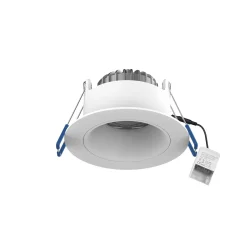 Noxion LED Spot Ares Djup Vit 6W 540lm 927-940 3CCT - med Inre Ring Vit| Utskärning 68mm