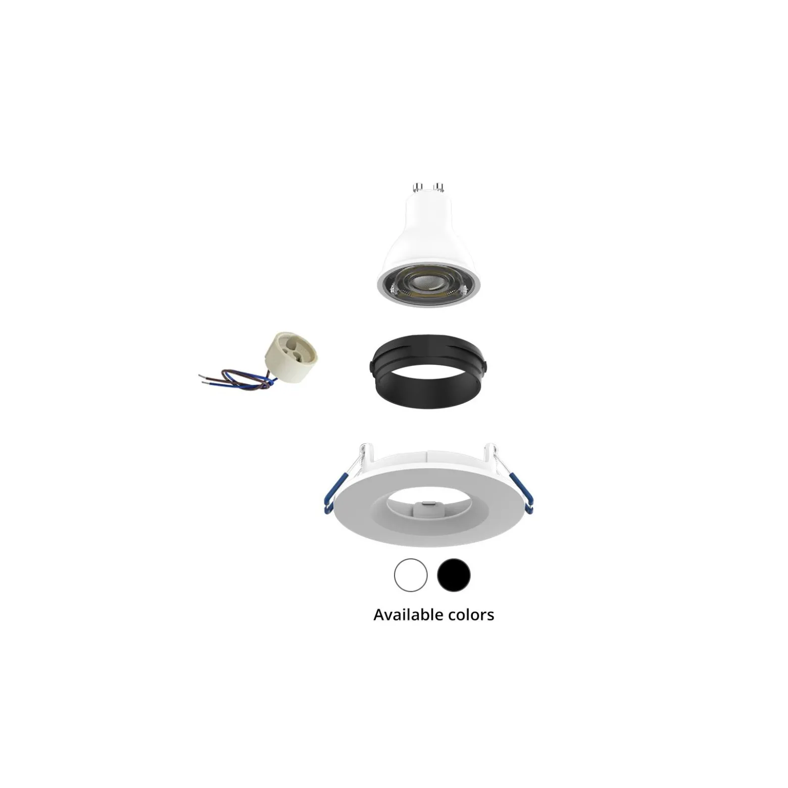 Noxion LED Spot Ares Fast Svart | Utskärning - 68mm - incl. GU10 Fitting