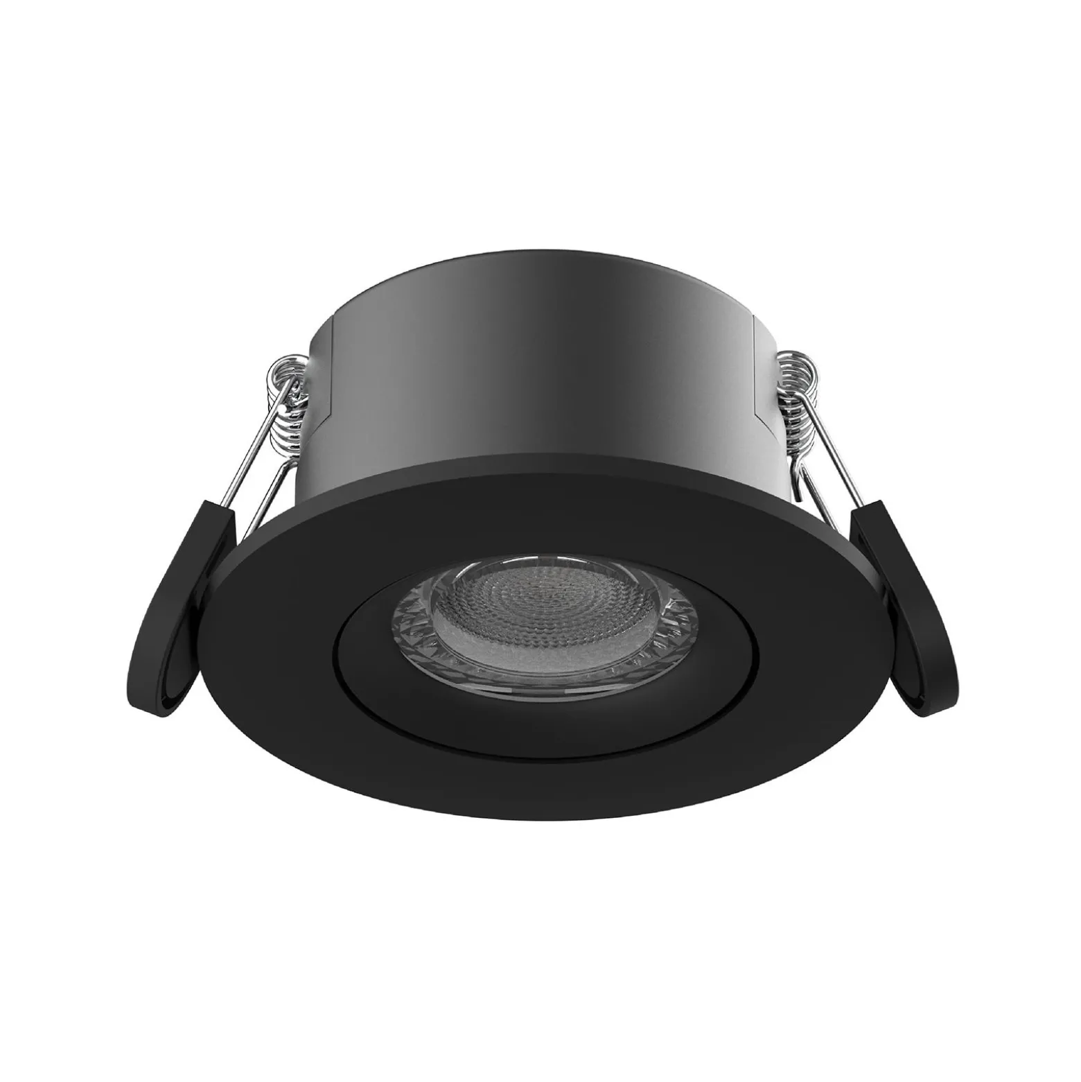 Noxion LED Spot Ares Firerated 6W 540lm 927-940 3CCT- Lutningsbar Svart| Utskärning 68mm