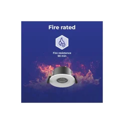 Noxion LED Spot Ares Firerated 6W 540lm 927- 940 3CCT- Fast Vit| Utskärning 68mm