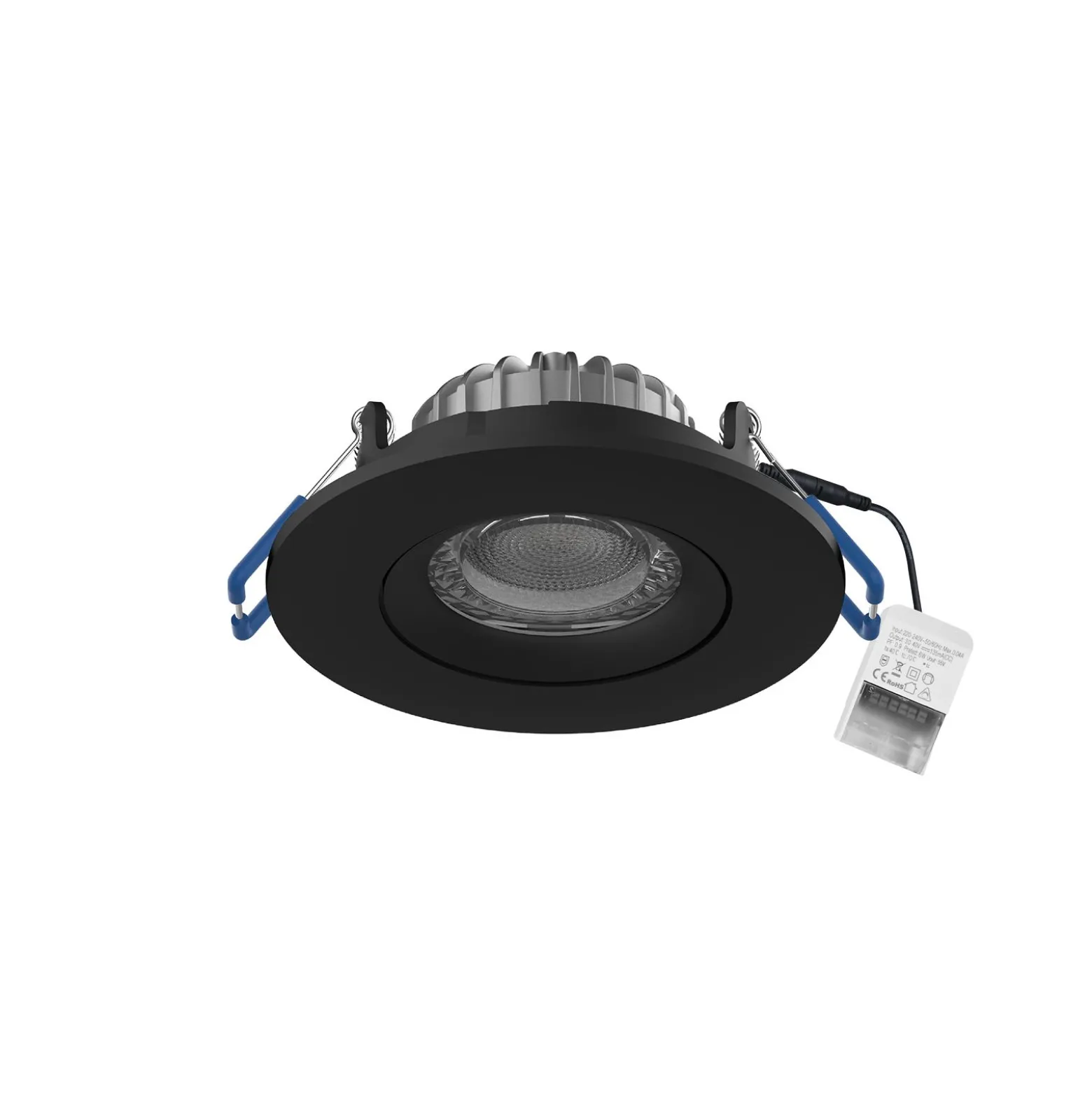 Noxion LED Spot Ares Lutningsbar Svart 6W 540lm 927-940 3CCT | Utskärning 68mm