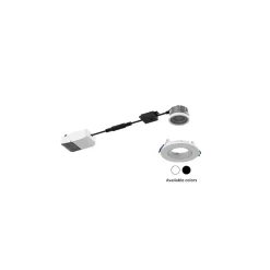 Noxion LED Spot Ares Lutningsbar Vit 6W 540lm 927-940 3CCT | Utskärning 68mm