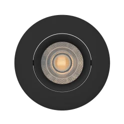 Noxion LED Spot Ares Lutningsbar Svart | Utskärning 68mm - incl. GU10 Fitting