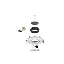 Noxion LED Spot Ares Lutningsbar Svart | Utskärning 68mm - incl. GU10 Fitting