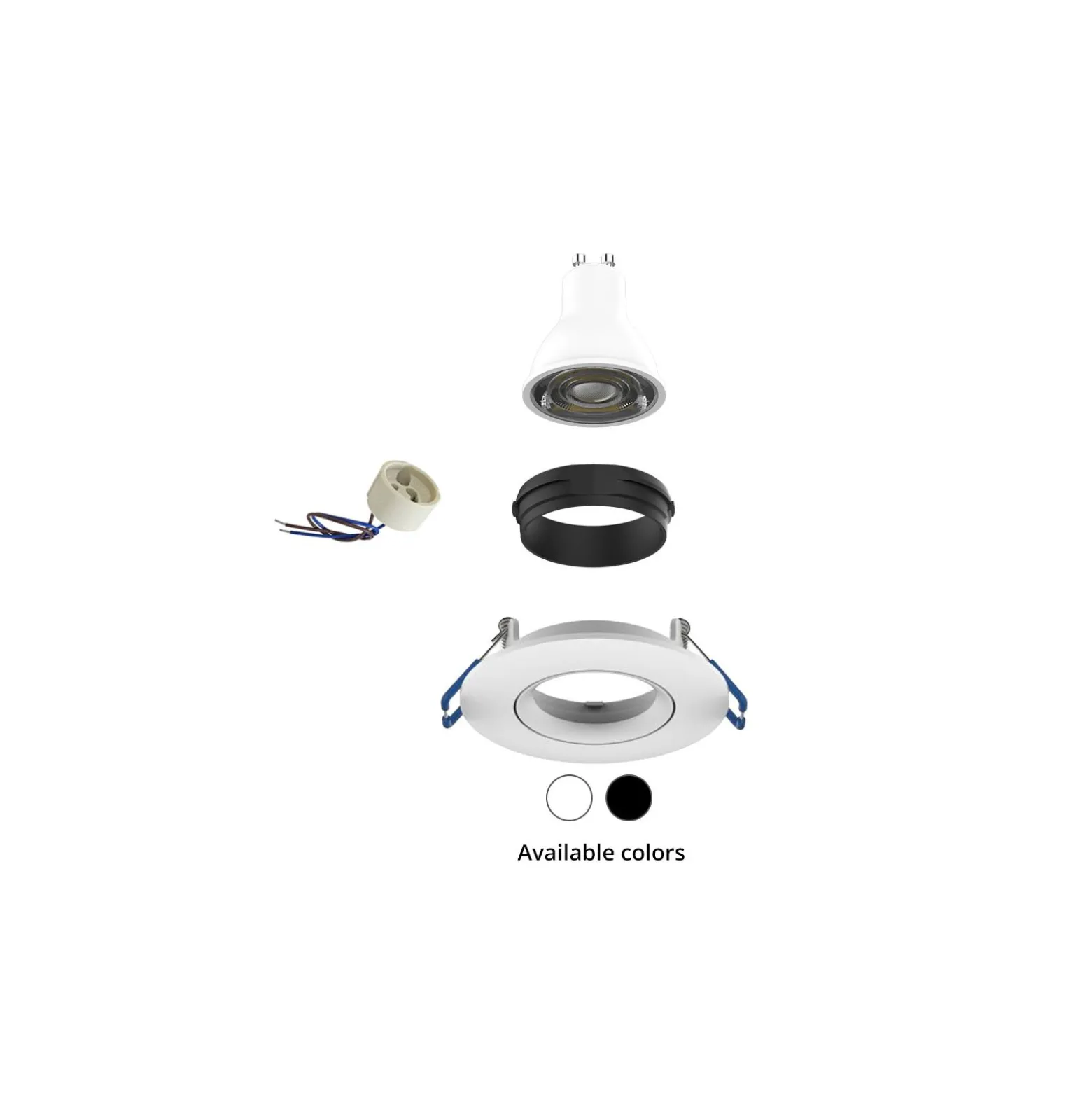 Noxion LED Spot Ares Lutningsbar Svart | Utskärning 68mm - incl. GU10 Fitting