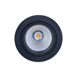 Noxion LED Spot Forza V2 Aluminium Svart 28/32/36/40W - 3300/3700/4100/4500lm 36D - 930-940-957 CCT | 160mm - Utskärning 145mm - Bästa Färgåtergivning
