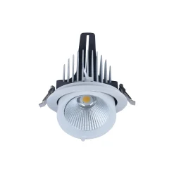 Noxion LED Spot Forza V2 Aluminium Vit 32W 3700lm 36D - 930-940-957 CCT | 160mm - Utskärning 145mm - Bästa Färgåtergivning