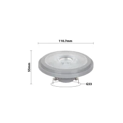 Noxion LED Spot G53 AR111 7.3W 550lm 24D - 918-927 Dim to Wam | Bästa Färgåtergivning - Dimbar - Ersättare 50W