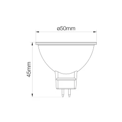 Noxion LED Spot GU5.3 MR16 4.4W 345lm 60D - 827 Extra Varm Vit | Dimbar - Ersättare 35W