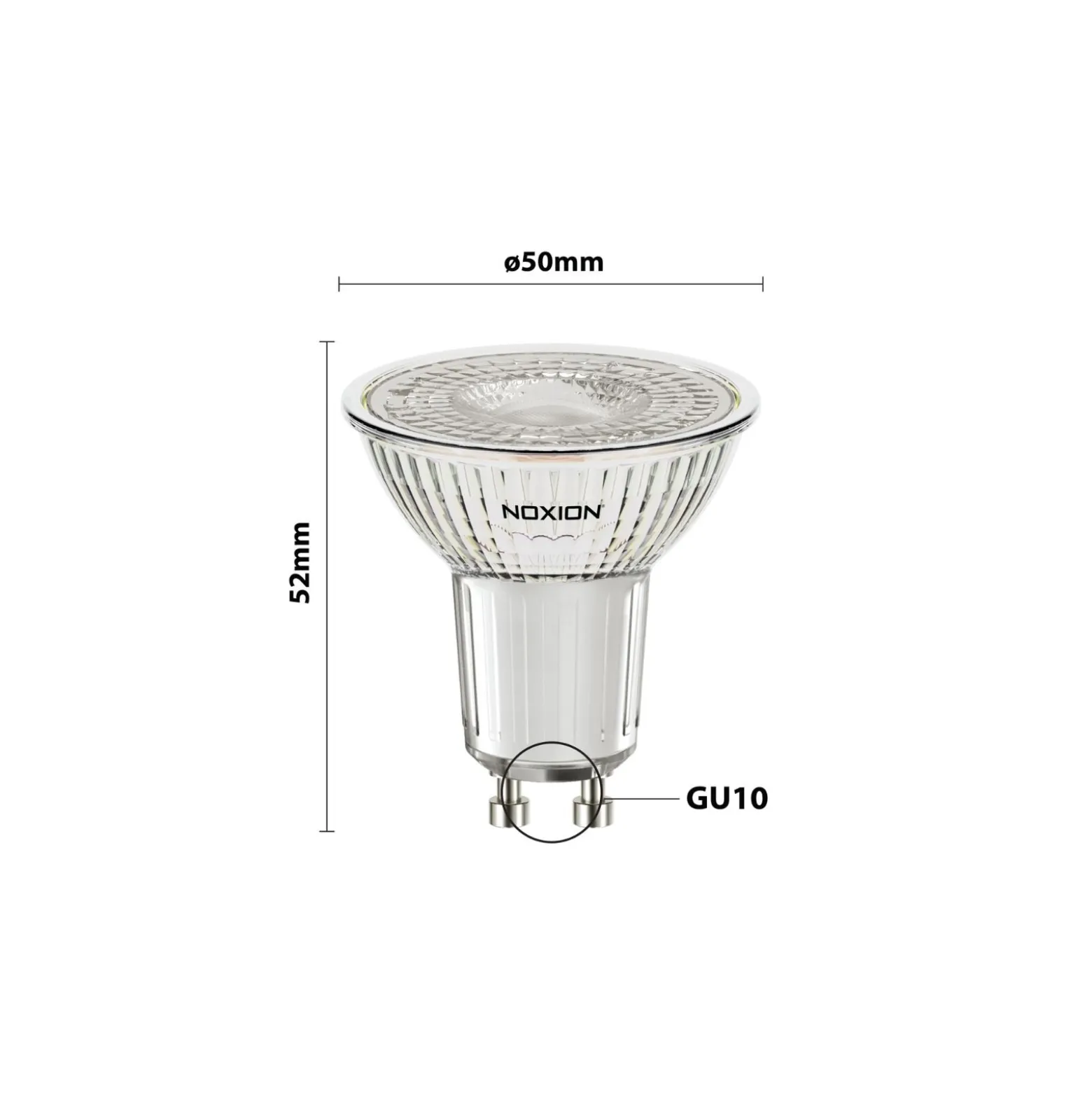 Noxion LED Spot GU10 PAR16 4W 345lm 36D - 827 Extra Varm Vit | Dimbar - Ersättare 50W