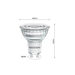 Noxion LED Spot GU10 PAR16 5.5W 560lm 36D - 827 Extra Varm Vit | Ersättare 78W