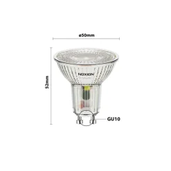 Noxion LED spot GU10 PAR16 5.5W 560lm 36D - 830 varm hvid | erstatter 75W