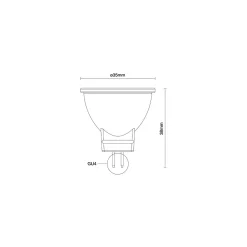 Noxion LED Spot Reflektor GU4 MR11 4.5W 345lm 36D - 927 Extra Varm Vit| Bästa Färgåtergivning - Dimbar - Ersättare 35W