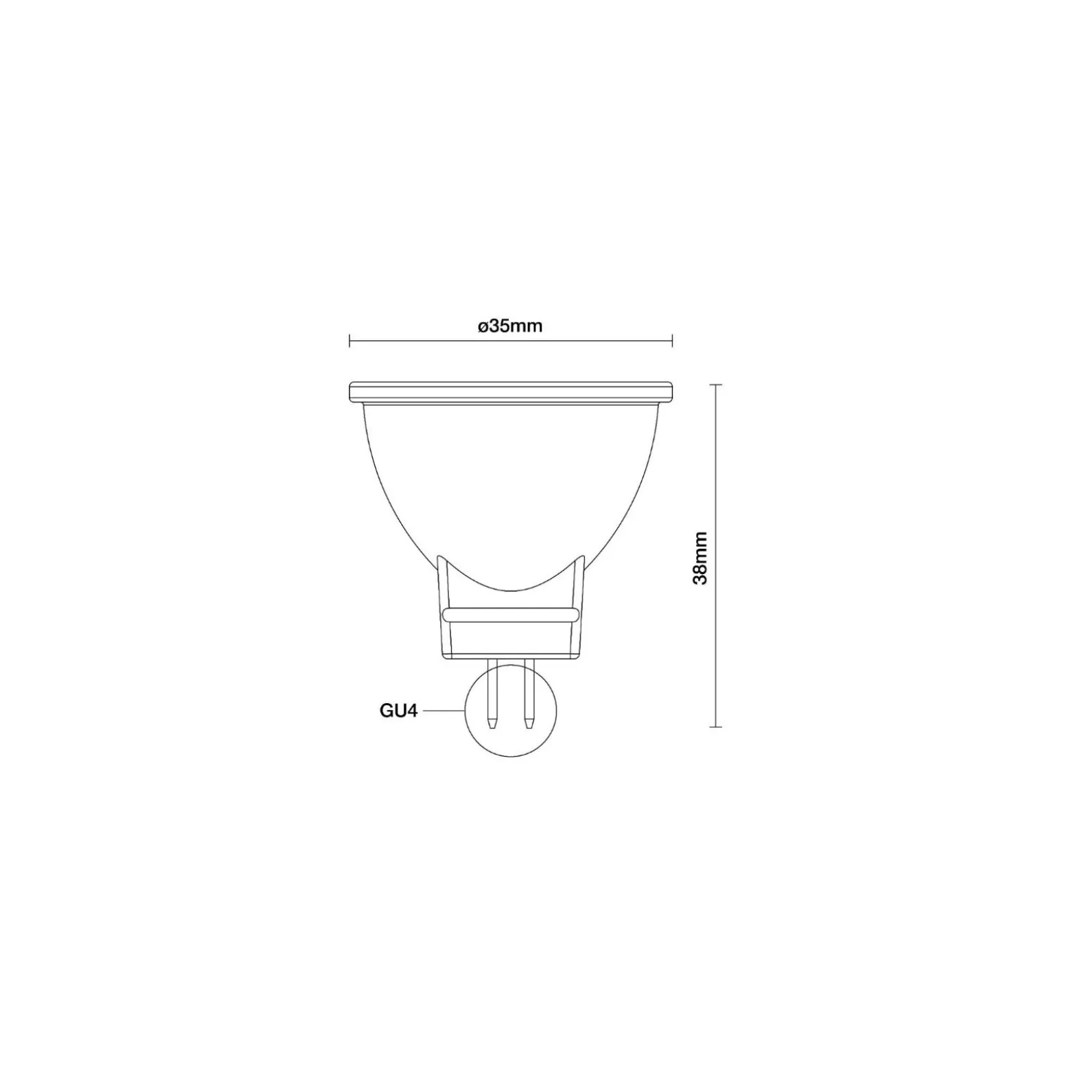 Noxion LED Spot Reflektor GU4 MR11 4.5W 345lm 36D - 927 Extra Varm Vit| Bästa Färgåtergivning - Dimbar - Ersättare 35W