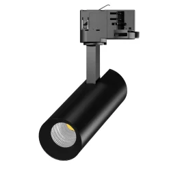 Noxion LED Spårbelysning 3-Fas Ecowhite Aluminium Svart 10W 920lm 36D - 840 Kallvit