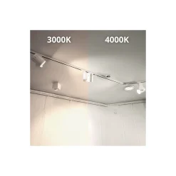 Noxion LED Spårbelysning 3-fas Spot Accento Grå 35W 3100lm 36D - 930 Varm Vit | Bästa färgåtergivning