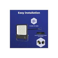 Noxion LED Strålkastare Beam V2.0 40W 5600lm 90D - 830-840-865 CCT | IP66 - Asymmetrisk