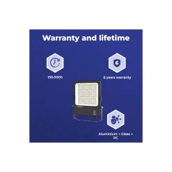 Noxion LED Strålkastare Beam V2.0 40-100W 5300-14000lm 90D - 830-840-865 CCT | IP66 - Asymmetrisk Type II