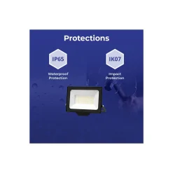Noxion LED Strålkastare Beamy G3.1 Svart 50W 5500lm 110D - 840 Kallvit | IP65 - Symmetrisk
