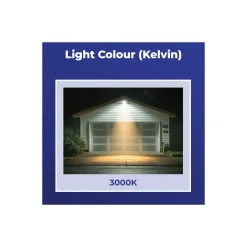 Noxion LED Strålkastare Beamy Aluminium Svart 20W 2200lm 100D - 830 Varm Vit | IP65 - Symmetrisk