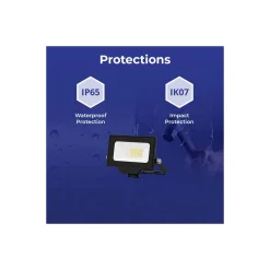 Noxion LED Strålkastare Beamy G3.1 Svart 10W 1100lm 100D - 840 Kallvit | IP65 - Symmetrisk