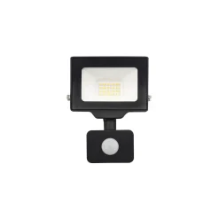 Noxion LED Strålkastare Beamy G3.1 Svart 20W 2200lm 100D - 840 Kallvit | IP44 - Rörelse- och Ljussensor - Symmetrisk