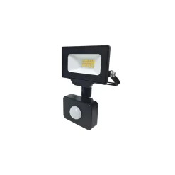 Noxion LED Strålkastare Beamy G3.1 Svart 10W 1100lm 100D - 830 Varm Vit | IP44 - Rörelse- och Ljussensor - Symmetrisk