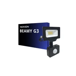 Noxion LED Strålkastare Beamy G3 10W 1100lm 100D - 840 Kallvit | IP44 - Rörelse- och Ljussensor - Symmetrisk