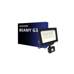 Noxion LED Strålkastare Beamy G3 50W 5500lm 110D - 840 Kallvit | IP44 - Rörelse- och Ljussensor - Symmetrisk