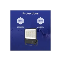Noxion LED Strålkastare ProBeam V2.0 133-210W 17300-29400lm 60D - 830-840-865 CCT | IP66 - Asymmetrisk Type II
