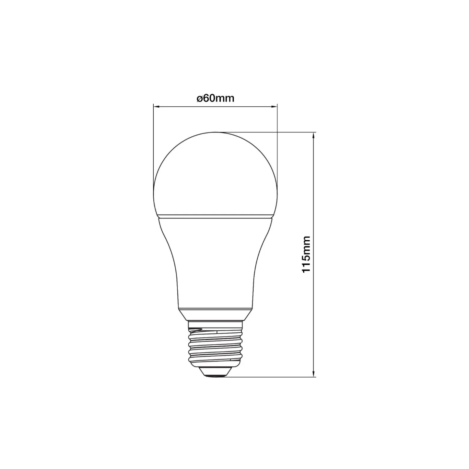 Noxion Lucent Classic Pro LED E27 Päron Matt 12.5W 1521lm - 827 Extra Varm Vit | Ersättare 100W