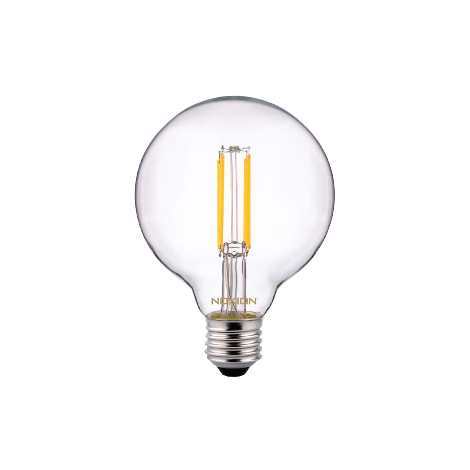 Noxion Lucent Filament LED E27 Globe Klar 7W 806lm - 827 Extra Varm Vit | Dimbar - Ersättare 60W