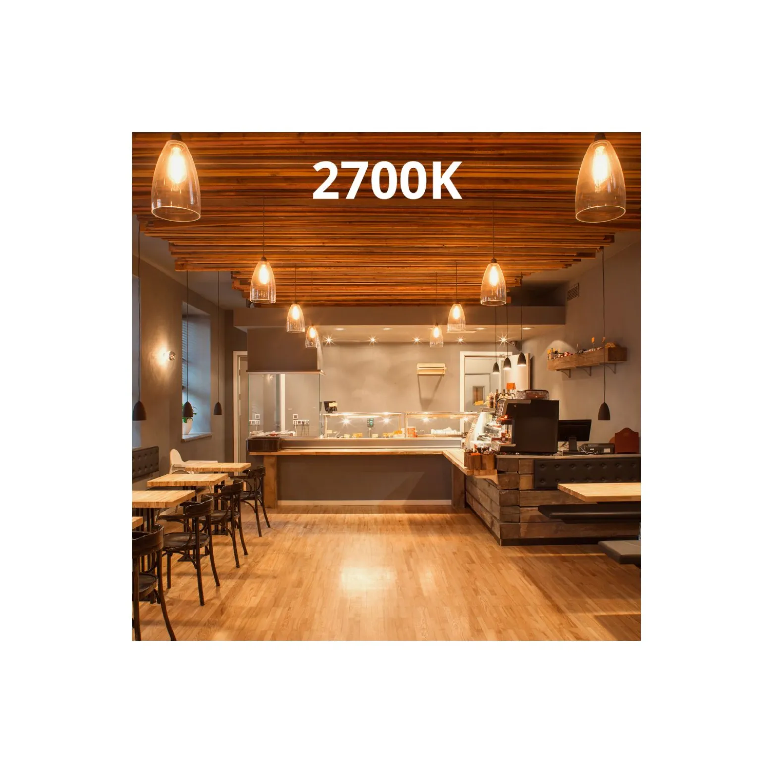 Noxion Lucent Filament LED E27 Päron Klar 4.5W 470lm - 827 Extra Varm Vit | Ersättare 40W