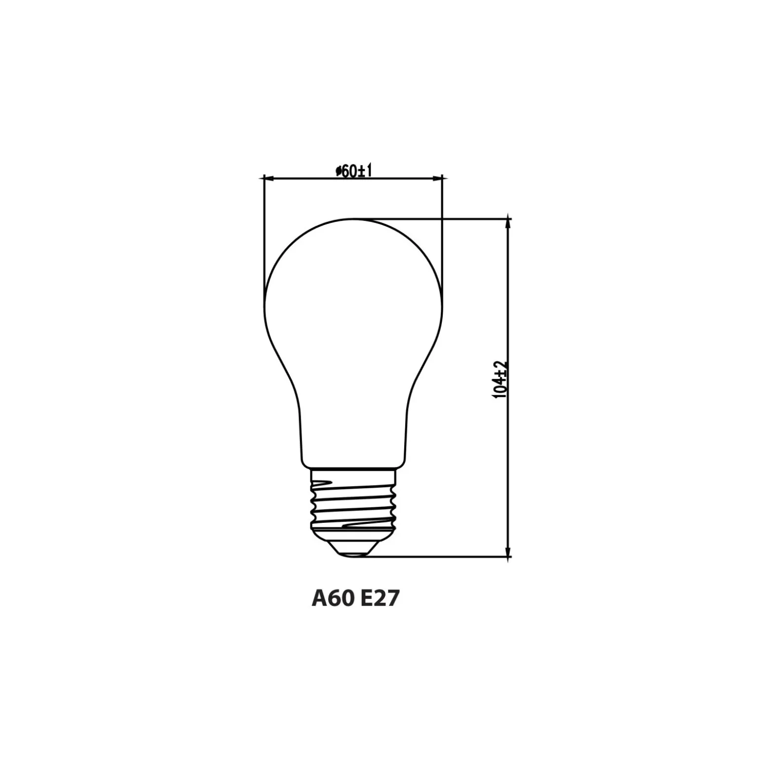 Noxion Lucent Filament LED E27 Päron Klar 7W 806lm - 827 Extra Varm Vit | Dimbar - Ersättare 60W