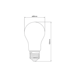 Noxion Lucent Filament LED E27 Päron Klar 11.2W 1521lm - 827 Extra Varm Vit | Ersättare 100W