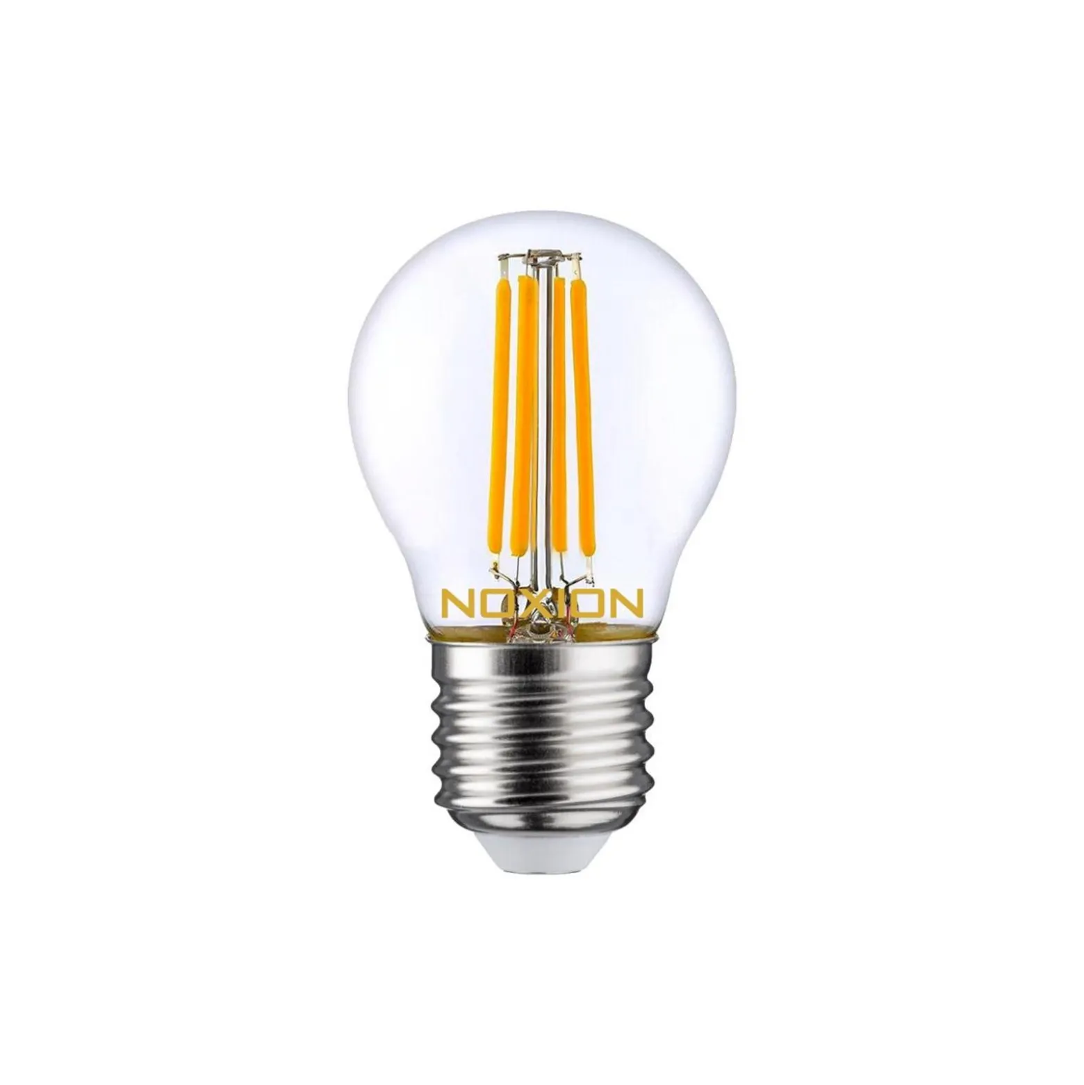 Noxion Lucent LED E27 boll Filament Klar 4.5W 470lm - 827 Extra Varm Vit | Ersättare 40W