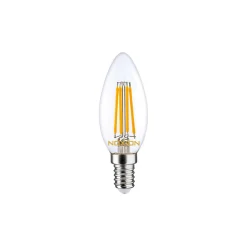 Noxion Lucent LED E14 Kronljus Filament Klar 4.5W 470lm - 827 Extra Varm Vit | Ersättare 40W