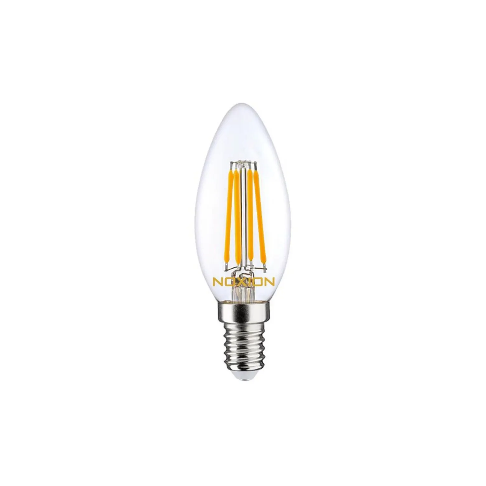 Noxion Lucent LED E14 Kronljus Filament Klar 4.5W 470lm - 827 Extra Varm Vit | Ersättare 40W