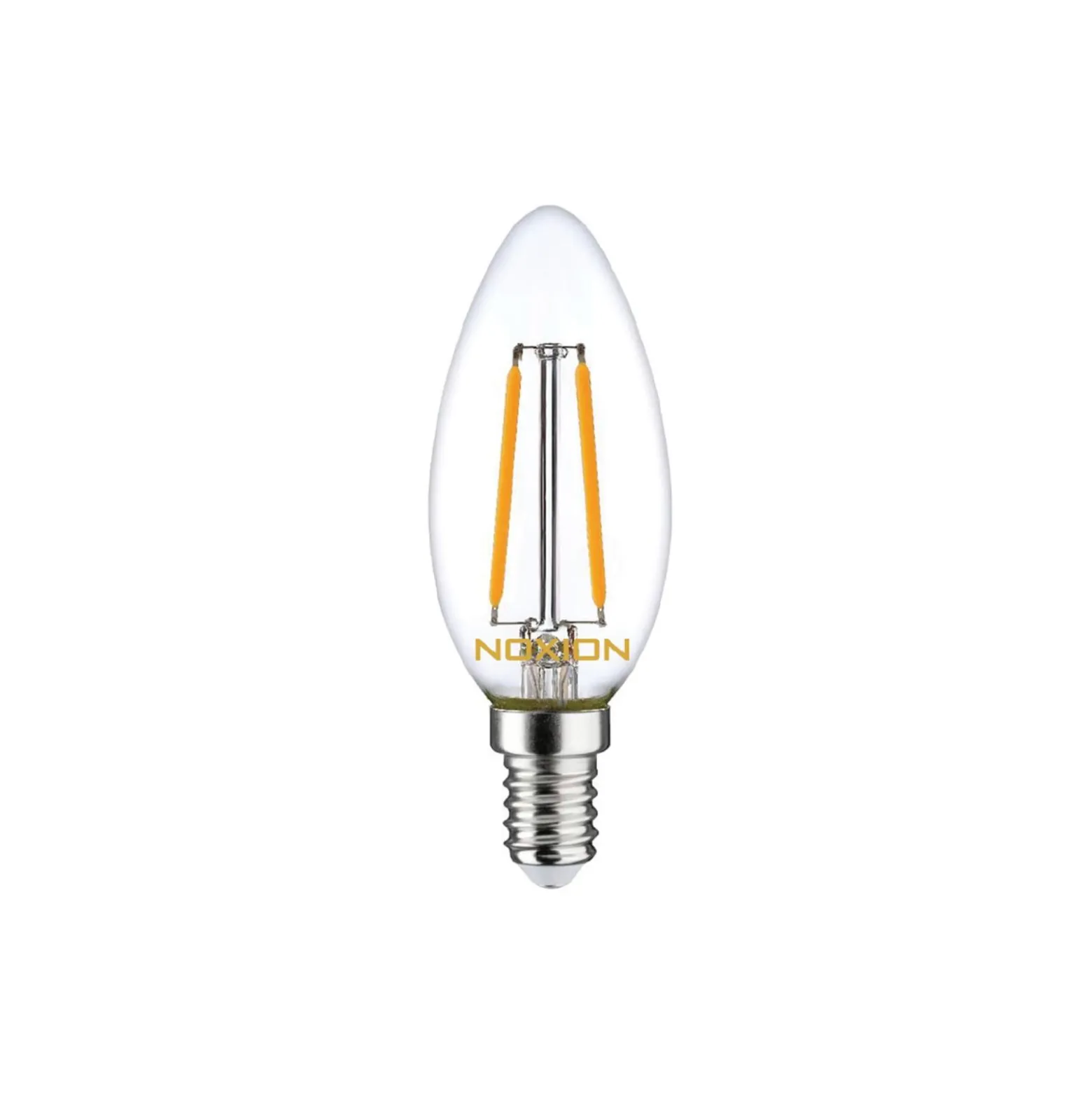 Noxion Lucent LED E14 Kronljus Filament Klar 2.5W 250lm - 827 Extra Varm Vit | Ersättare 25W