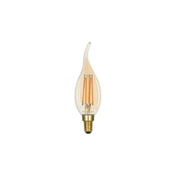 Noxion Lucent LED E14 Kronljus Filament Ambar BA35 4.5W 400lm - 822 Extra Varm Vit | Dimbar - Ersättare 35W