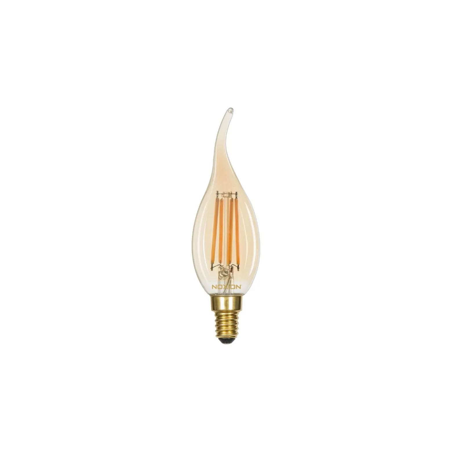 Noxion Lucent LED E14 Kronljus Filament Ambar BA35 4.5W 400lm - 822 Extra Varm Vit | Dimbar - Ersättare 35W
