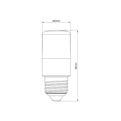 Noxion Lucent LED E27 Stick Klar 7W 806lm - 827 Extra Varm Vit | Dimbar - Ersättare 60W