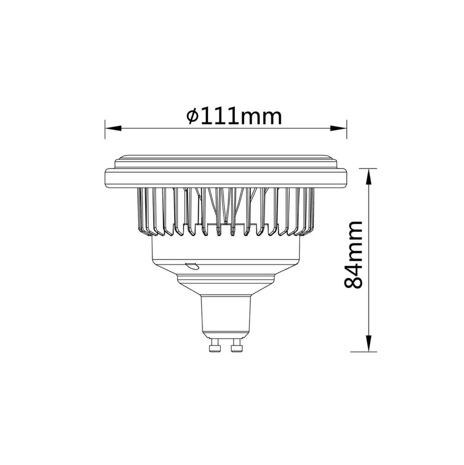 Noxion Lucent LED Spot GU10 AR111 15W 850lm 40D - 927 Extra Varm Vit | Bästa Färgåtergivning - Dimbar - Ersättare 75W