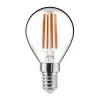 Noxion Lucent Lyster LED E14 boll Filament Klar 4.5W 470lm - 827 Extra Varm Vit | Dimbar - Ersättare 40W