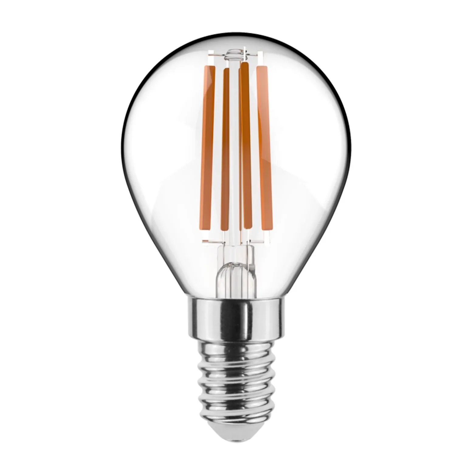 Noxion Lucent Lyster LED E14 boll Filament Klar 4.5W 470lm - 827 Extra Varm Vit | Dimbar - Ersättare 40W