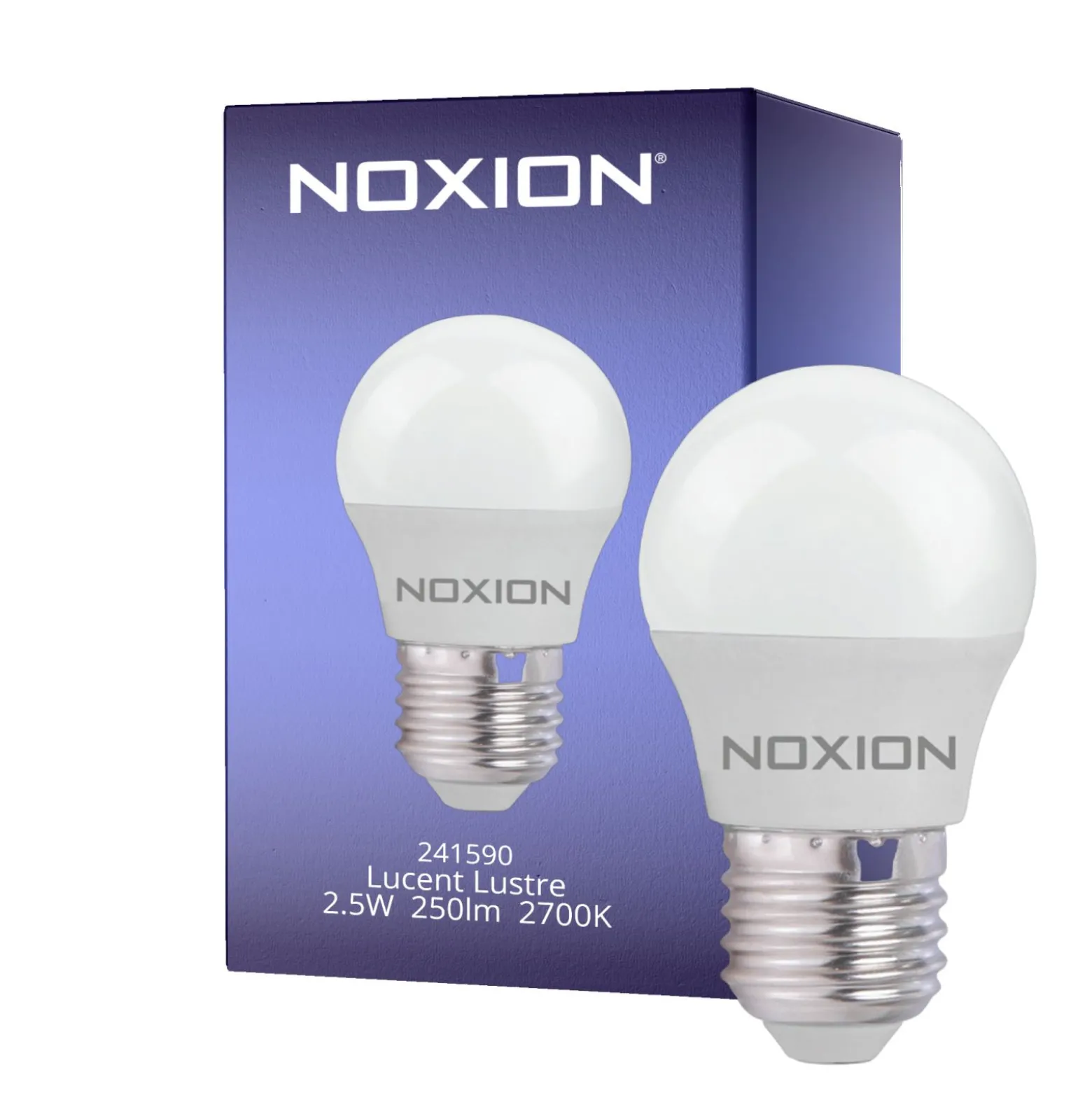 Noxion Lucent Lyster LED E27 boll Matt 2.5W 250lm - 827 Extra Varm Vit | Ersättare 25W