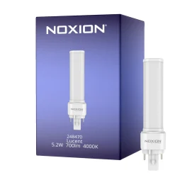 Noxion Lucent PL-C LED 5.2W - 840 Kallvit | 2-Stift - Ersättare 18W