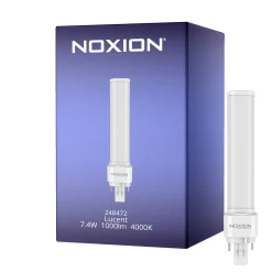 Noxion Lucent PL-C LED 7.4W - 840 Kallvit | 2-Stift - Ersättare 26W