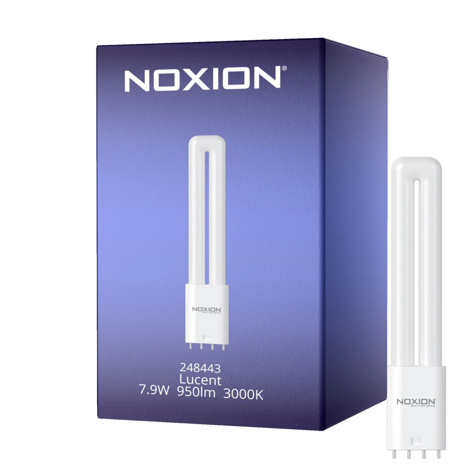 Noxion Lucent PL-L LED 7.9W 950lm - 830 Varm Vit | 4-Stift - Ersättare 18W